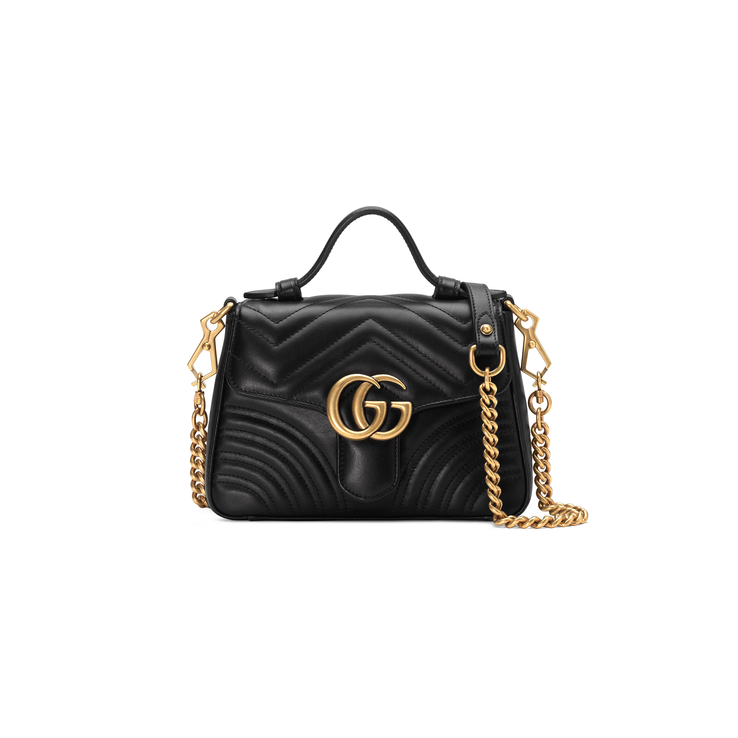 GUCCI GG MARMONT MINI TOP HANDLE BAG 547260 (21*15.5*8cm) GUCCI GG MARMONT MINI TOP HANDLE BAG 547260 (21*15.5*8cm)